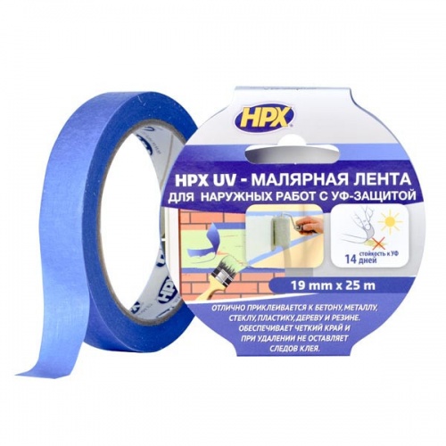 НРХ UV - УФ-стійка малярська стрічка (скотч) для зовнішніх робіт